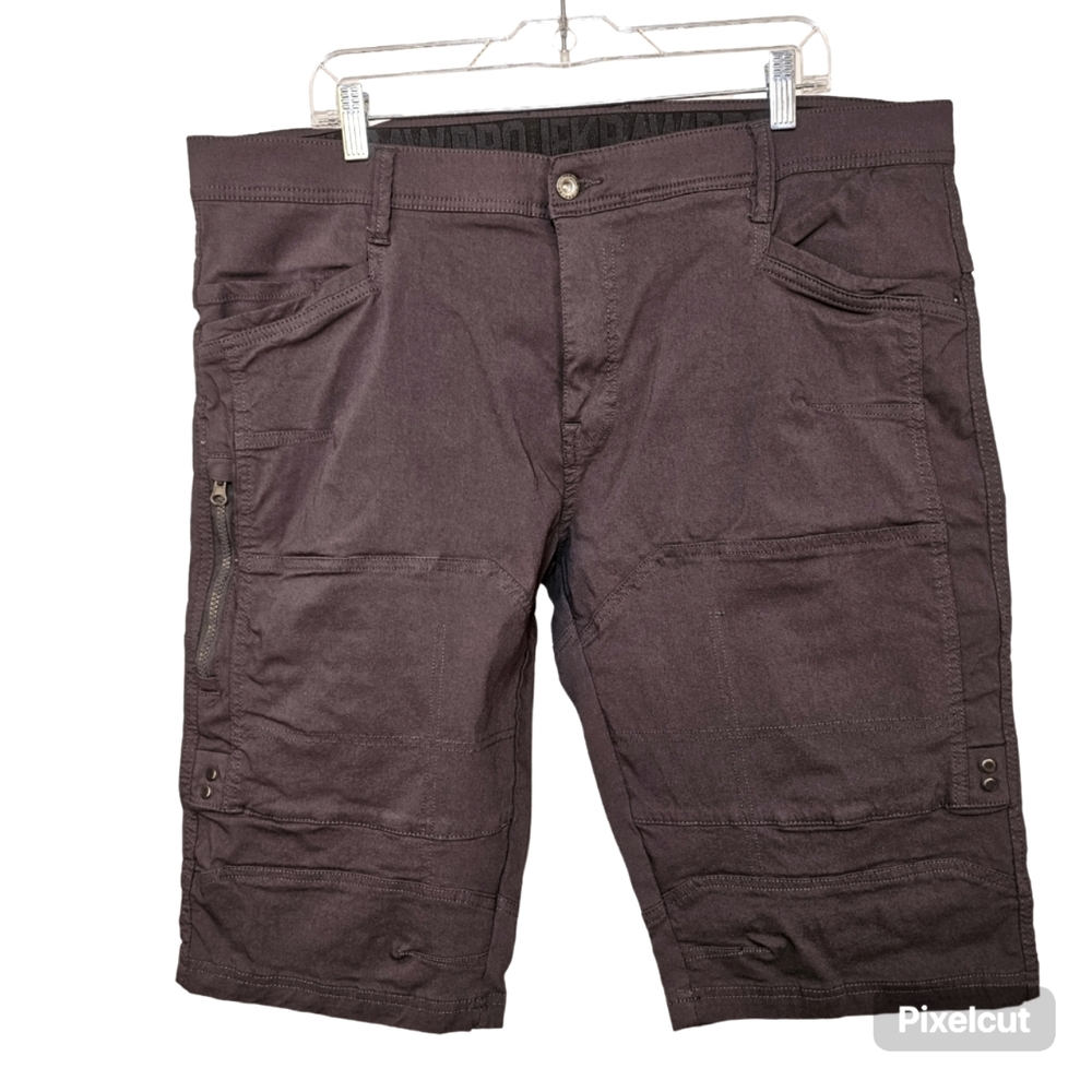 👍NWOT Projec Raw grey stretch docker shorts men size 40 US